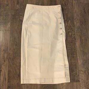 Free People Buttoned Midi Skirt